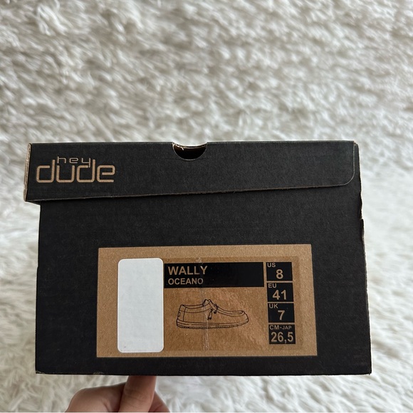 Hey Dude Mens Wally Oceano Gray Loafers New In Box Size 8 - Picture 7 of 7